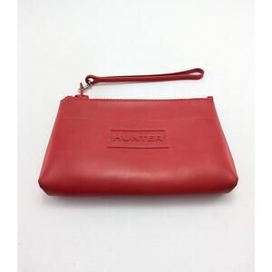 Hunter For Target Wristlet Red Pouch Bag Clutch Purse Makeup Bag Zip Close